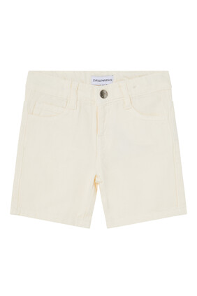 Cotton Denim Shorts